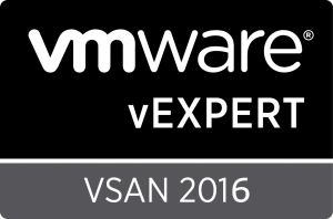 vExpert 2016 VSAN Badge