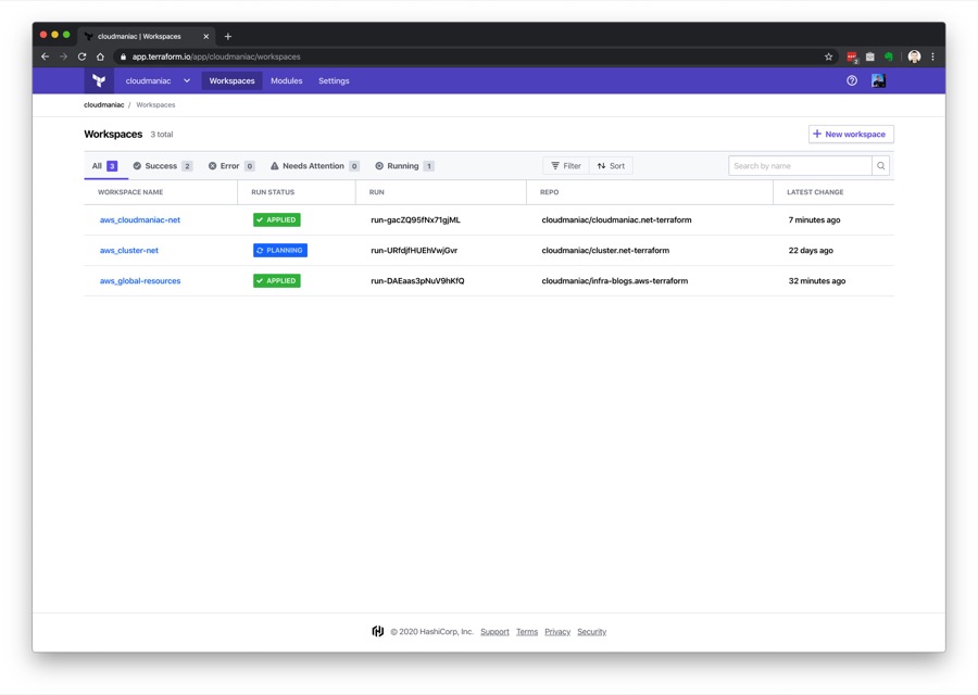 Using Terraform Cloud to manage the lifecycle of my AWS resources