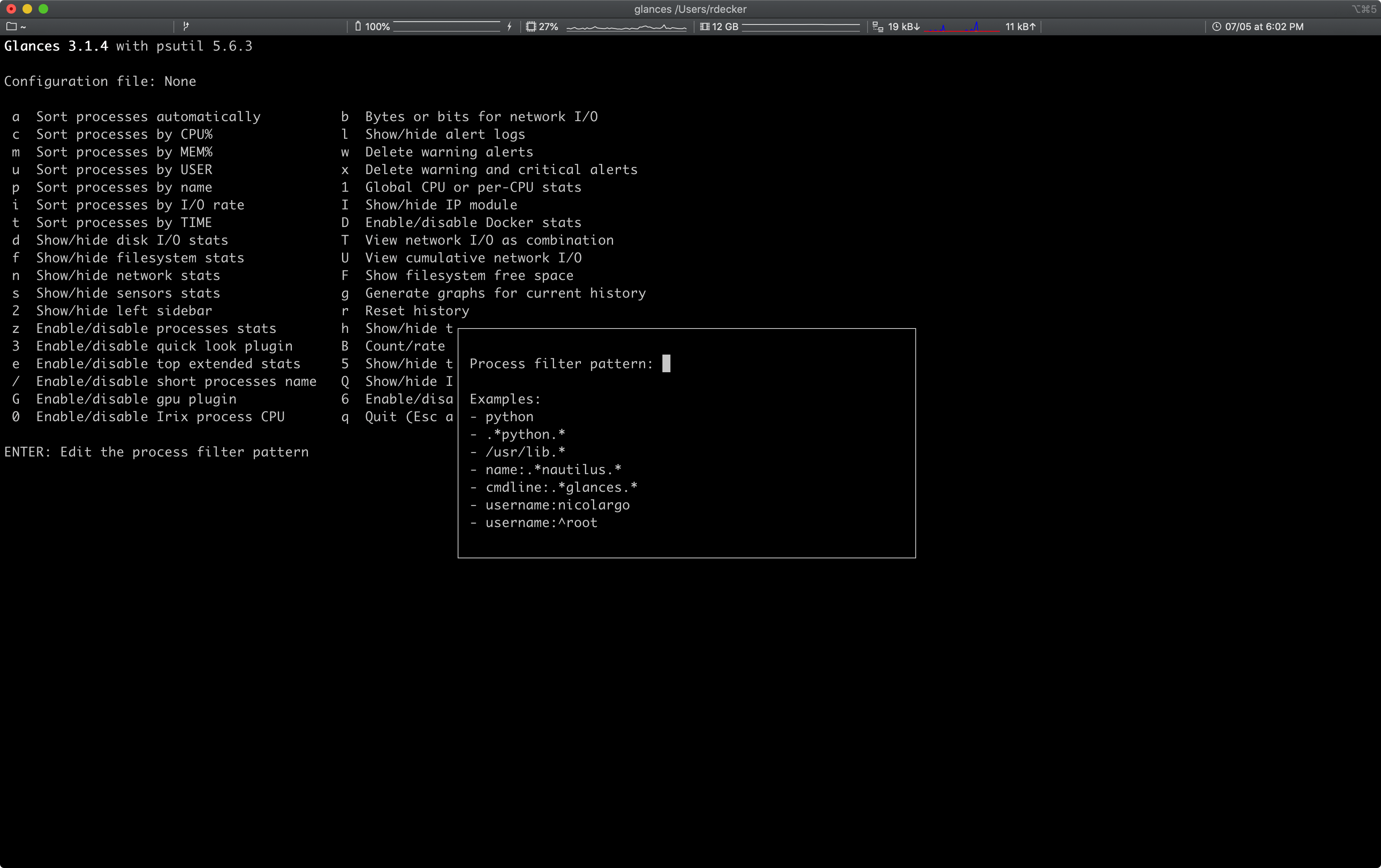 Tooling Monitor Your Operating Systems With Glances Cloudmaniac Net Romain Decker