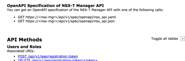 NSX-T 2.0 API Documentation: OpenAPI Specification