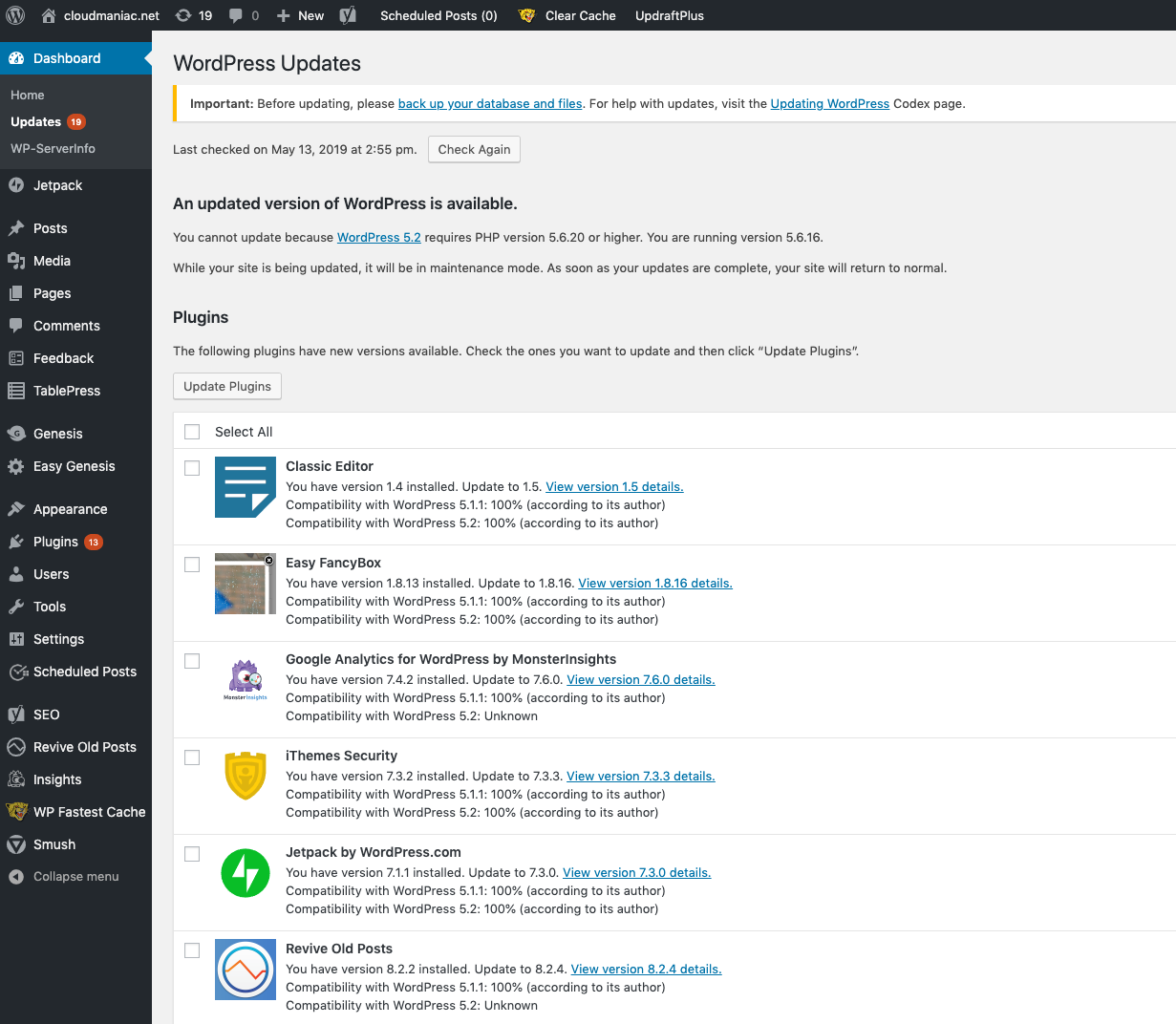 Wordpress Updates